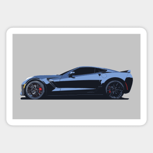 C7 Chevy Corvette - stylized color Magnet